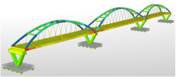 Nalua Baherchar Steel Tied Arch Bridge